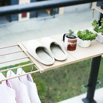

Creative Multi-function Hanging Window Sill Racks Simple Collapsible Drying Rack Balcony Retractable Tile Drying Shoe Rack