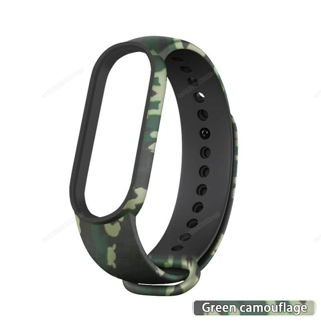 For Xiaomi Mi Band 3 4 5 6 Two-Color Watch Band Wristband Silicone Miband Smart Silicone Bracelet Mi3 M4 M5 Mi6 Glass Film