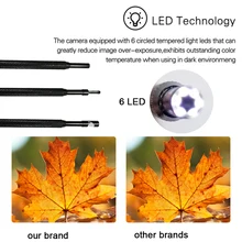 1,5 м 3in бороскоп камера для осмотра внутренней поверхности Водонепроницаемый ушной компьютер мобильный телефон 30fps 6LED Micro USB/Typ-C/Беспроводная мышь увеличить