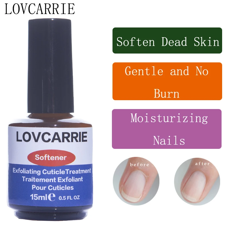 

LOVCARRIE 15ml Cuticle Softener Soften Oil Nail Cuticle Remover Nail Treatment Care Tools for Gel Nail Manicure Remove Dead Skin
