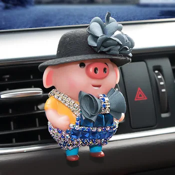 

Diamond Pig Car Air Fresheners Clip Flavor In Car Fragrances Diffuser Auto Perfume Car Scent Car Accessory Interior Decor Gifts