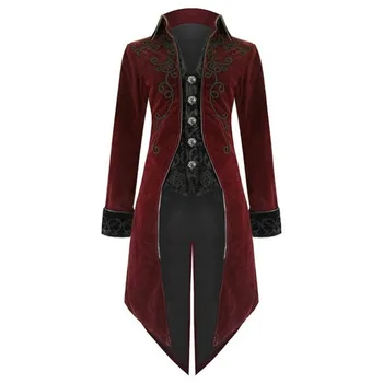 

Medieval Banquet Dress Pattern Breasted Tuxedo Drama Performance Props Art Photography Photo COS Service
