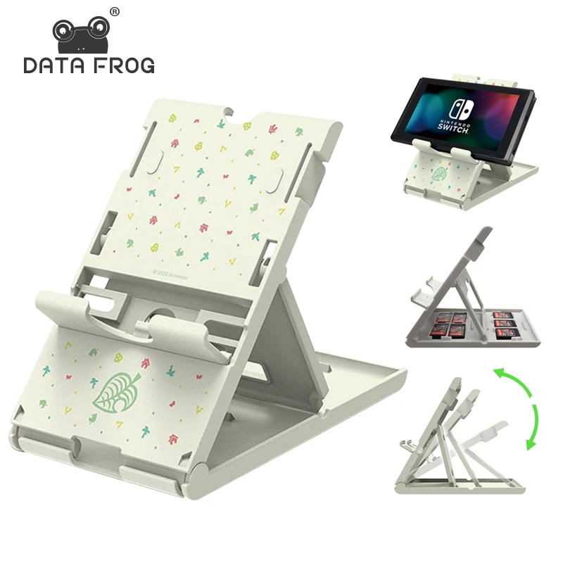 

DATA FROG Adjustable Holder Stand For Nintendo Switch Console Animals Crossing Portable Chassis Bracket for Nintend Switch lite