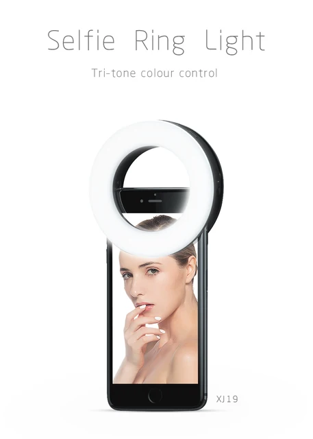 Luce Anello Selfie LED Con 36 Luci - Clip Per Telefono, Tablet, Laptop - 3 Livelli Luminosità - Bianco - Foto 9