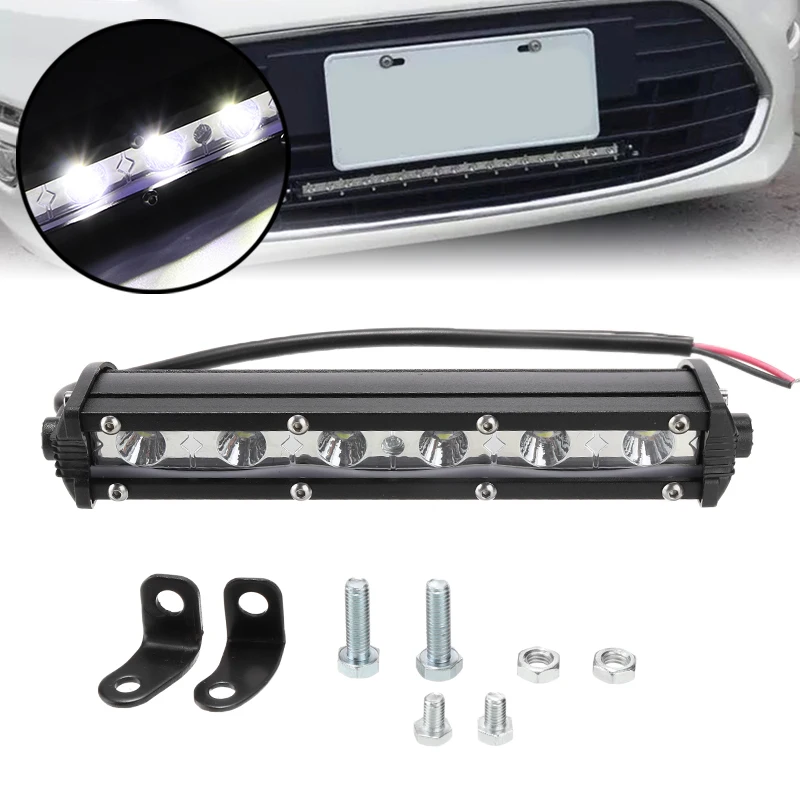 

1pc 7 Inch 18W 7000K 800LM Car LED Strip Work Light Bar Single Row Off Road Led Lights For Jeeps SUV Motorcycles