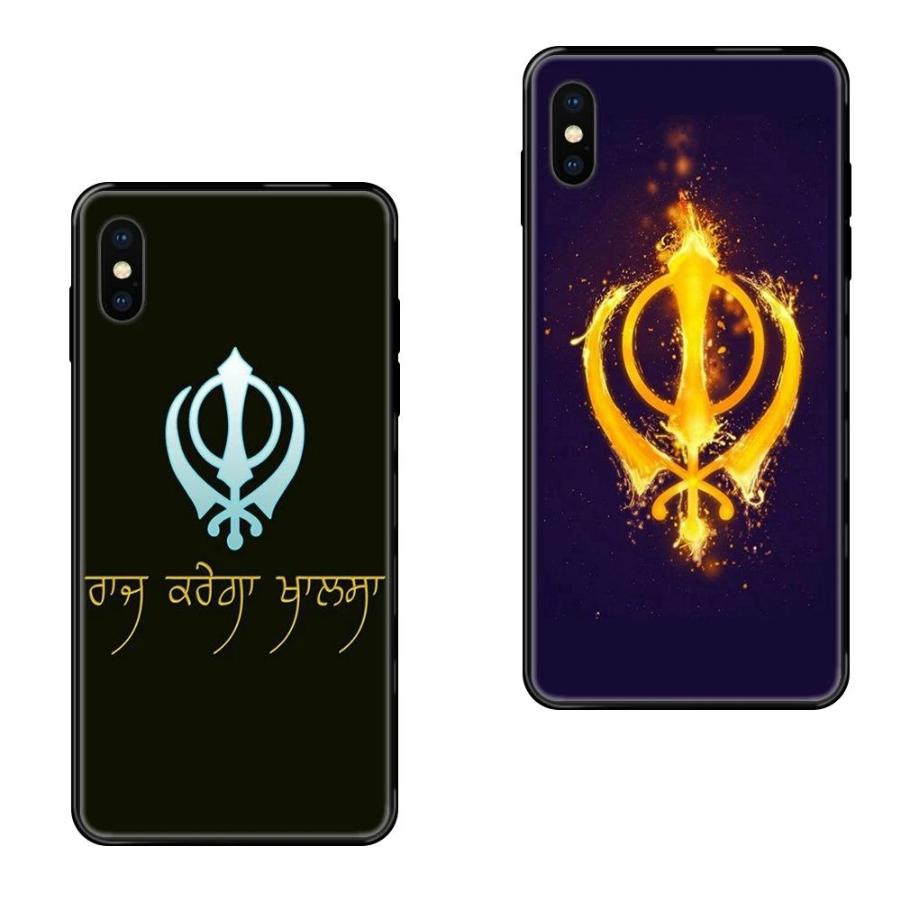 Новинка Черный Мягкий ТПУ ультратонкий мультяшный узор Sikh Khanda Sikhism гибкие для Huawei