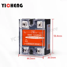 high quality DC control AC Voltage relay Single-phase solid state relay Transparent shell SSR-DA relay control voltage radiator free shipping geya grv8 04 three phase voltage control relay phase sequence phase failure over voltage undervoltage protection