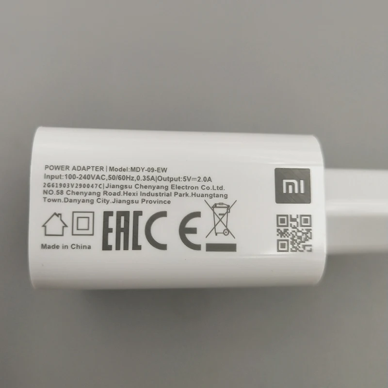 Оригинальное зарядное устройство Xiaomi 5 В/2 а с европейской вилкой адаптер USB 10 Вт
