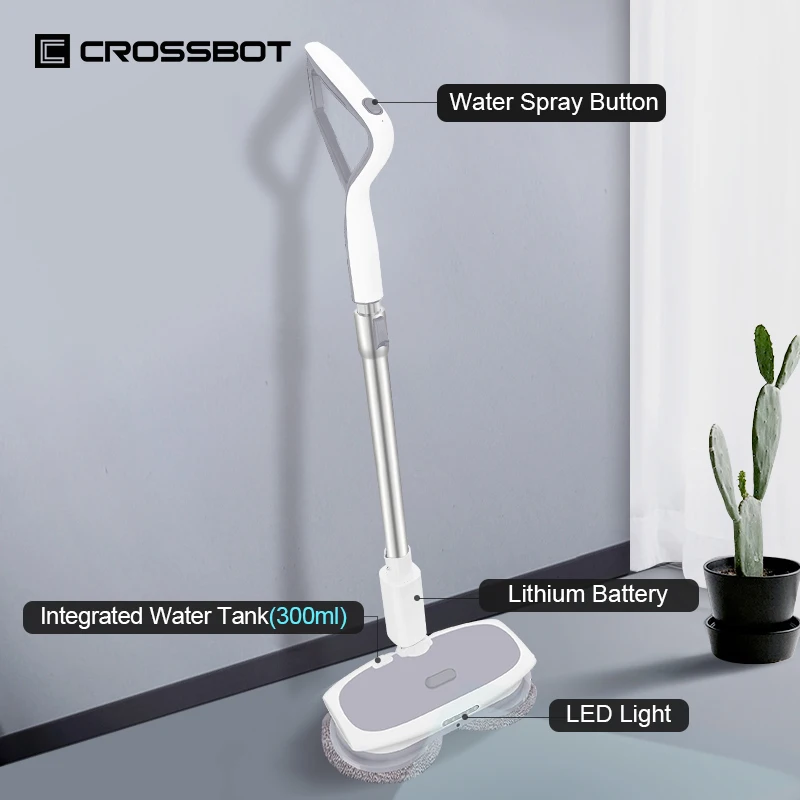 

Limabean Robot Mop Floor Cleaning Machine Mopping Robot Electric Sweeper Broom Cordless Mop Sweeping Machine 300ML Water Tank