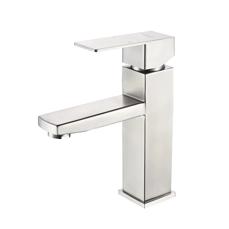 LEDEME Смеситель для умывальника с гайкой латунь Цвет: хром L1033|basin faucet|waterfall faucettap mixer