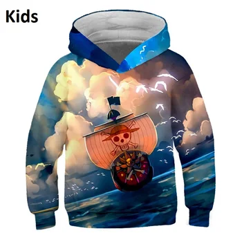 

2020 New Cartoon One Piece Anime Chlidren Cloth Set Kids 3d Print Hoodie Baby Girl Boy Hoodies Sweatshirts S-XXL 09