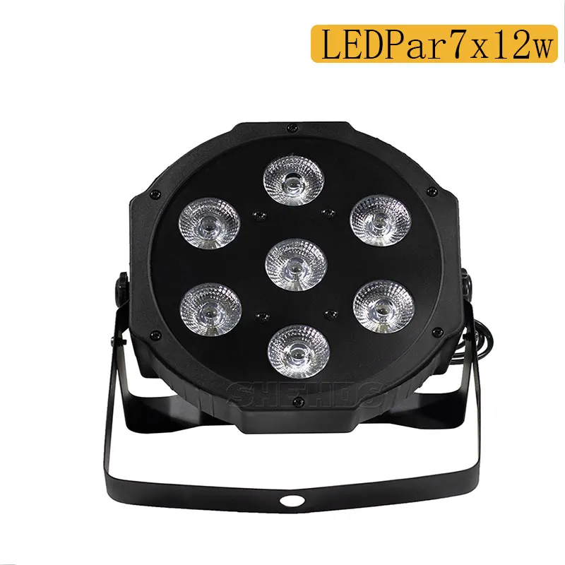 SHEHDS дистанционный светодиодный Par 7x18 Вт RGBWA УФ светомузыка, DMX 6/10 DMX каналы вечерние DJ освещение дизайн PAR свет для клубных вечерние шоу - Цвет: 7x12RGBW Mobile Plug