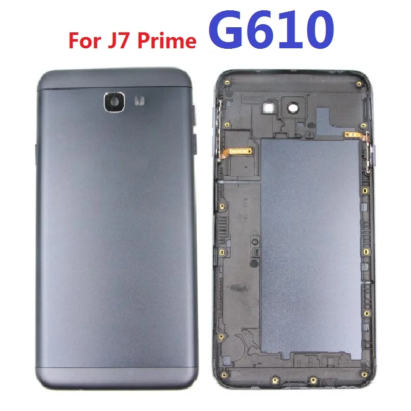 Задняя крышка батарейного отсека с боковой кнопкой для Samsung Galaxy J7 Prime G610F G610M G610K G610L