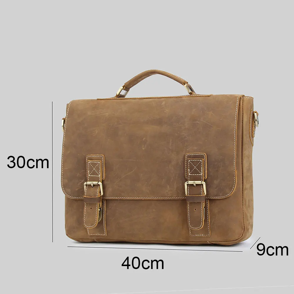 Lukegear мужские сумки мессенджеры для ноутбука из натуральной кожи ручной работы