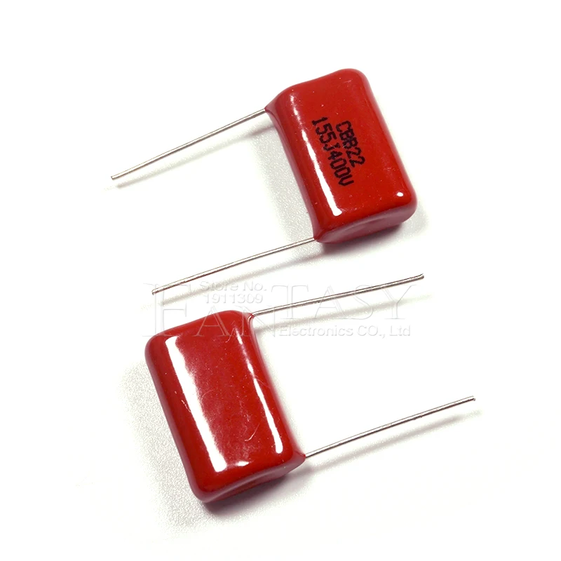 10PCS 400V155J 1.5UF Pitch 20MM 400V 155 1500nf CBB Polypropylene film capacitor polypropylene film capacitor cbb capacitor