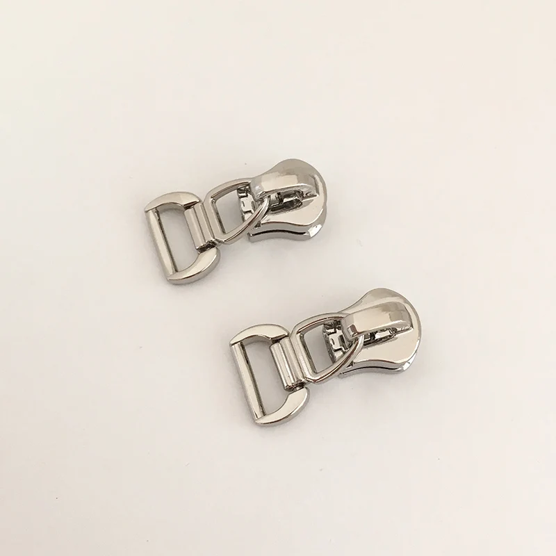 silver 20 шт. Meetee, экологически чистые ползунки на молнии для 5#, металлическая пуховая куртка на молнии, сумка на молнии, комплекты для ремонта, аксессуары для DIY ZT141 - Цвет: silver