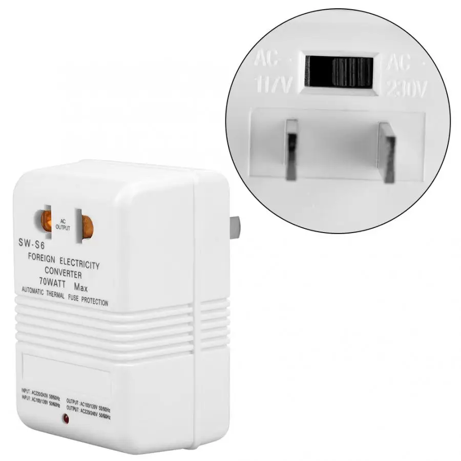 120V /à 220V 240V Transformateur de convertisseur de tension /él/évateur et abaisseur Convertisseur de tension 70W 110V prise standard CN kit kit amusant de composants /électroniques