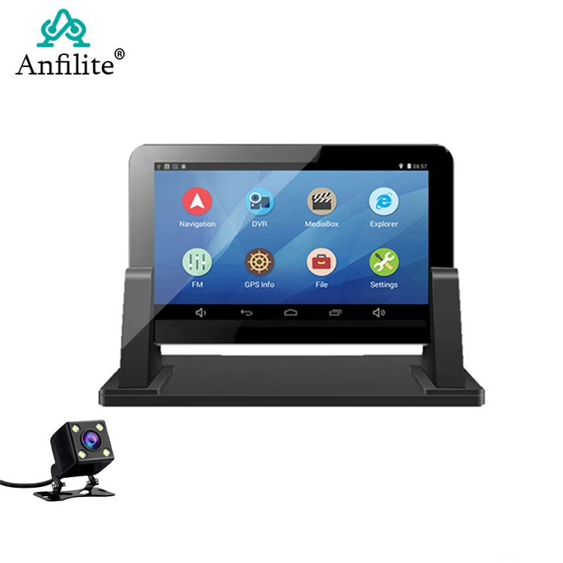 Anfilite 7 дюймовый Android четырехъядерный 768M 16GB Автомобильный GPS навигатор Sat Na AV IN Bluetooth