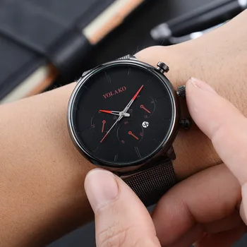 

Casual Watch For Men Quartz Watch Men Stainless Steel Wristwatches Mens Watches Automatic Date Clock Male relojes hombre zegarek