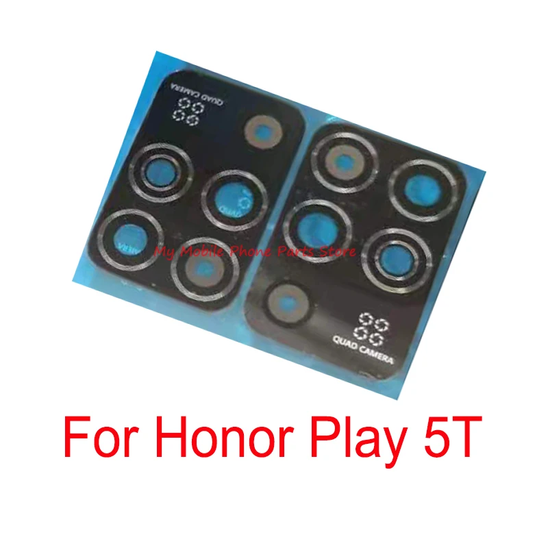 Новый стеклянный объектив задней камеры для Huawei Honor Play 5T основной стекло с лентой
