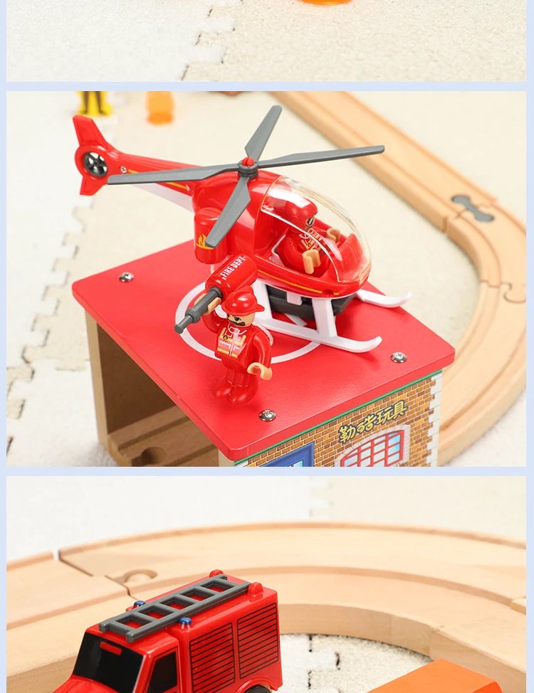 Деревянный Железнодорожный Кран поезд автомобильный разъем железнодорожные аксессуары оригинальная игрушка детский день рождения Fit BIRO игрушки поезда для детей