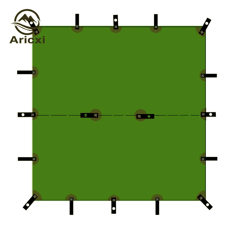 ARICXI 15D silicone coated nylon ultra light tarp Outdoor awning tarp  light weight portable  camping shelter sunshade tent tarp
