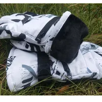 Winter Snowboard Ski Gloves PU Leather Non-slip Touch Screen Waterproof Motorcycle Cycling Fleece Warm Snow Gloves Unisex 6