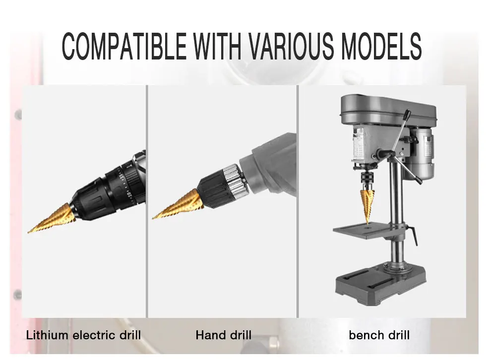3 предмета, на возраст от 4 до 12 лет/20/32 мм сверла из быстрорежующей стали спиральная рифленая центровочное сверло карбида вольфрама с покрытием Алюминий Мини-дрель Титан шаг конус сверло по металлу