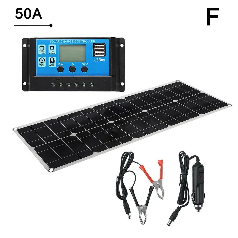 Painel solar 100w duplo usb 18v 5v