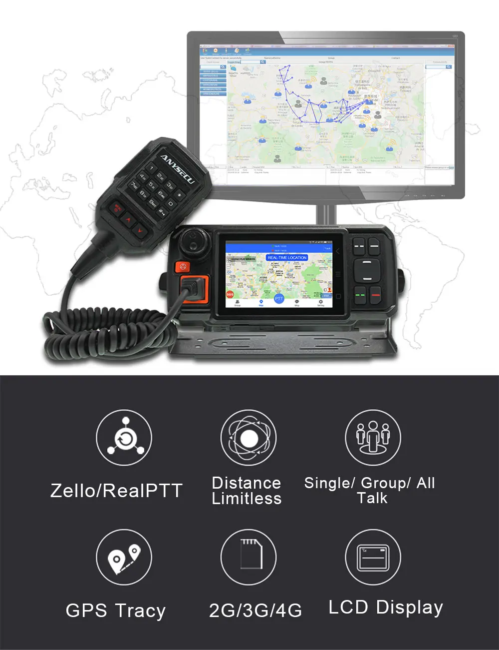 4G-W2Plus 4G сетевое радио Android 7,0 LTE WCDMA портативная gsm-рация с wifi N60 работа с реальным ptt/Zello