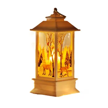 

Christmas Decorations Party Accessories Tabletop Ornaments Gift Night Light Small Led Candlestick Hanging Lamp