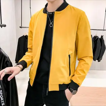 

2020 New Male Windproof Coat Men's Casual Waterproof Jacket Spring Autumn Tourism Windbreaker Bomber Jacket M-3XL