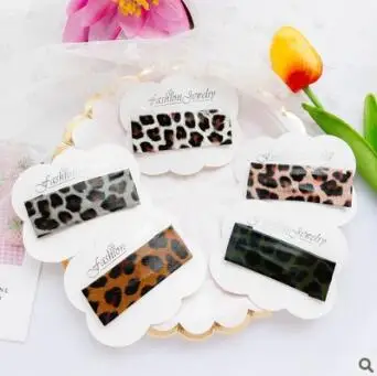 120pcs/lot DIY Multi Cortex Rectangle Leopard Hair BB Clips Simple Bang Hairpins Hair Styling Tools Hair Accessories HA1267 - Цвет: Multi