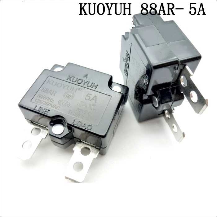 

Circuit Breakers Taiwan KUOYUH 88AR-5A Overcurrent Protector Overload Switch Automatic Reset