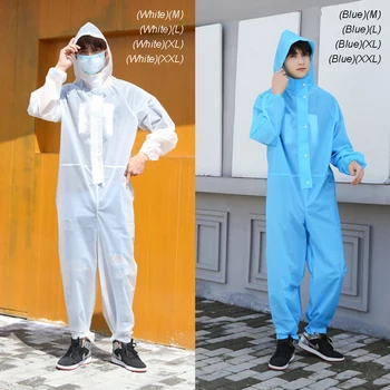 

EVA Isolation Clothing Women Man Raincoat Thickened Waterproof Rain Poncho Coat Adult Clear Camping Hoodie Rainwear Suit