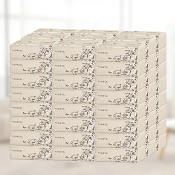 

40 Packs toilet tissue No Paper Scraps Strong Water-absorption Bamboo Pulp papier toilette Soft&Skin 4-Layer papier toilette