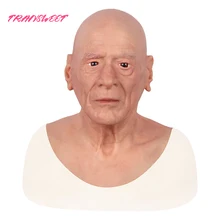 New 2019 New Realistic Silicone Male Mask Old Man Halloween Full Head Mask Masquerade Cosply Mask New 2019 New Realistic Silicone Male Mask Old Man Halloween Full Head Mask Masquerade Cosply Mask