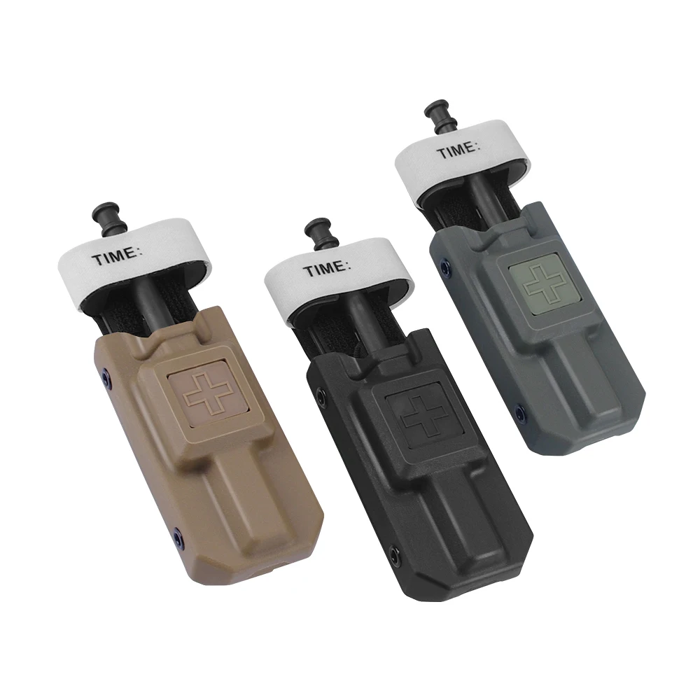 Tactical EDC Molle Tourniquet Pouch First Aid Kit Case Fast Hemostasis Holder Box IFAK Hunting Medical Bag Survival Kit first aid kit tourniquet kit tactical tourniquet tourniquet holder first aid pouch