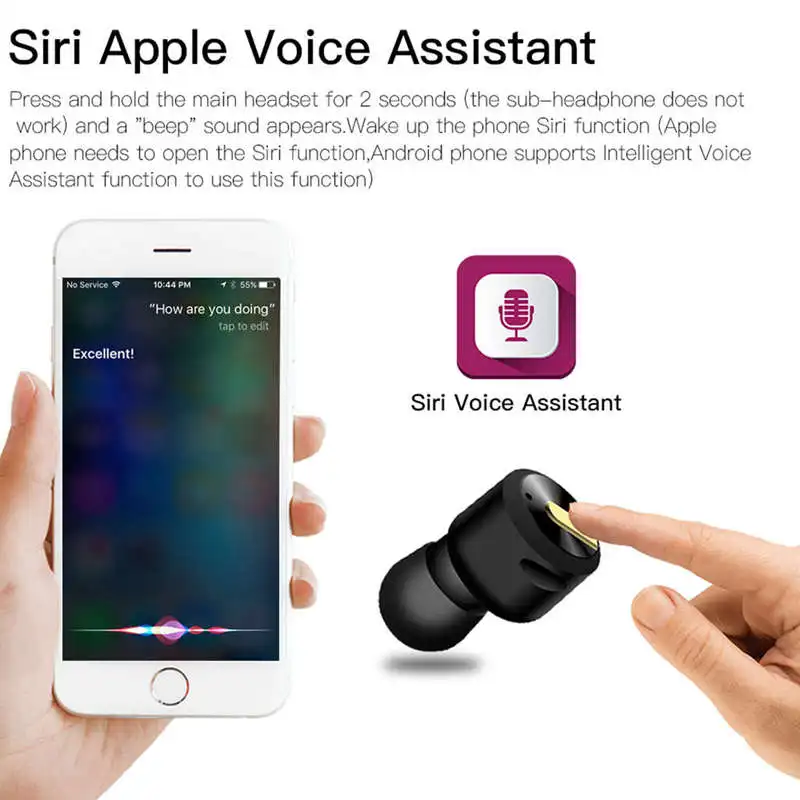 ABKT-Sport Bluetooth наушники Tws беспроводные наушники Bluetooth V5.0 шумоподавление Гарнитура для Iphone Android Hifi наушники