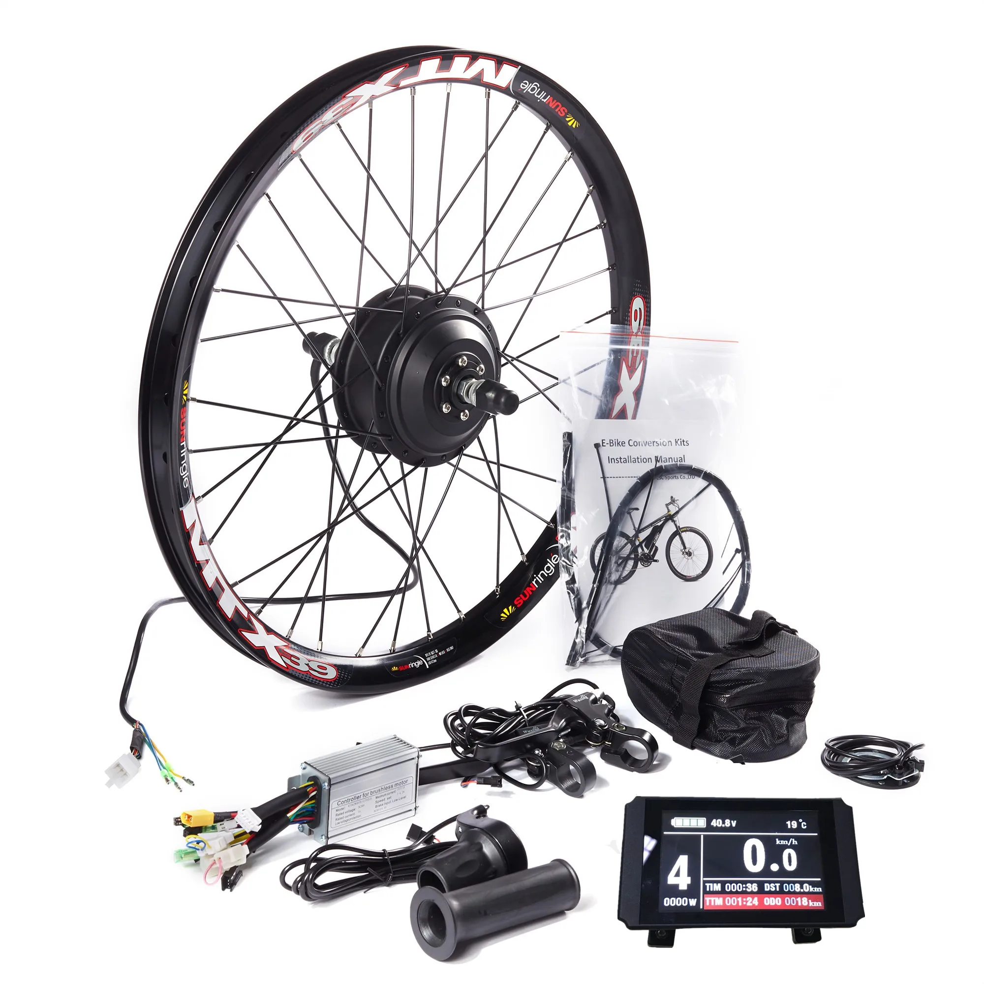 MTB e велосипед заднего колеса конверсионный комплект с MTX39 толстый сварочный обод