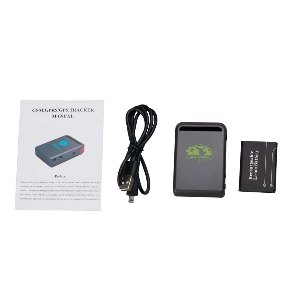 Gps Tracker Car Tracker Free send Mini GPS/GSM/GPRS Car Vehicle tracker tk102-2 Tracker tk102 TK102B with usb cable Realtime tracking device