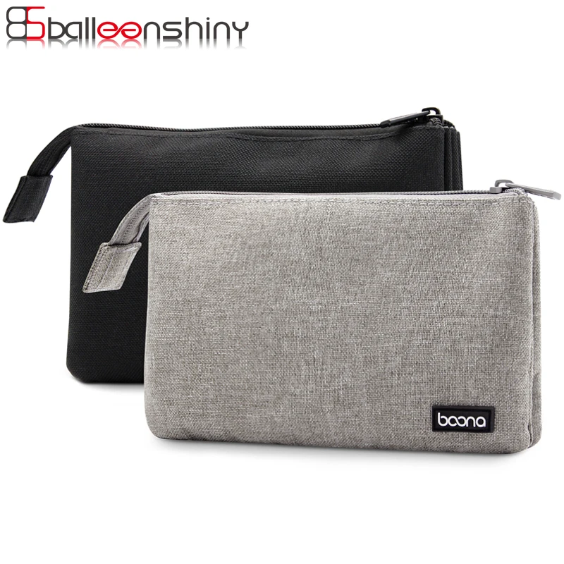 BalleenShiny Oxford двухслойная цифровая сумка для хранения данных кабель зарядное устройство сумка для наушников карта ключ портативный дорожный Органайзер Сумка