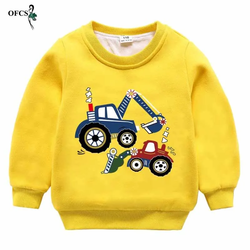 Yellow Детская плотная Теплая Флисовая Верхняя одежда без подкладки для мальчиков и девочек, милый свитер с рисунком из мультфильма на зиму - Цвет: Yellow