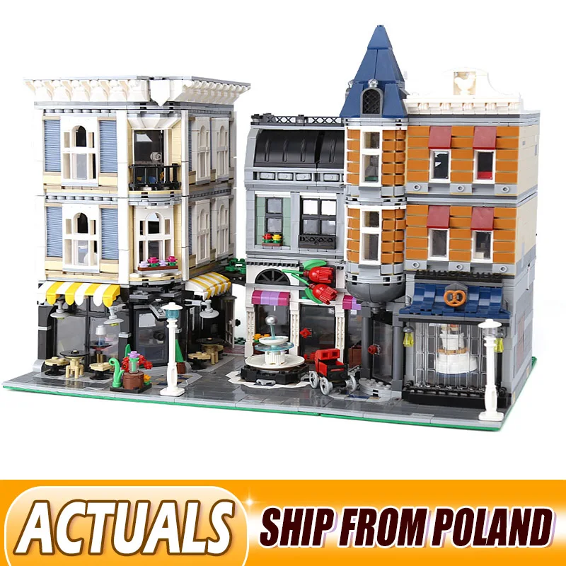 

DHL 15019 Building Series Assembly Square Set Kids Toys Compatible With 10255 Building Blocks Bricks Christmas Gifts