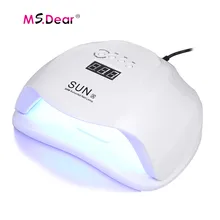 54 Вт двойная светодиодная УФ-лампа для ногтей Сушилка для ногтей Солнечный Свет Сушилка для ногтей ЖК-дисплей для отверждения гель-лака маникюрная сушильная лампа инструменты для дизайна ногтей