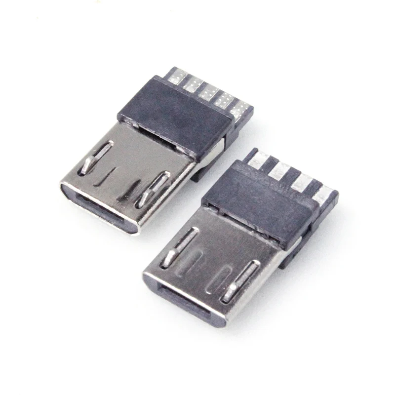 20 шт./партия 5 Pin/4 Pin Micro USB разъем Jack хвост USB разъем Sockect терминалы мужские разъемы