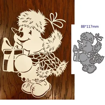 

metal cutting dies cut die mold snowman decoration Scrapbook paper craft knife mould blade punch stencils dies