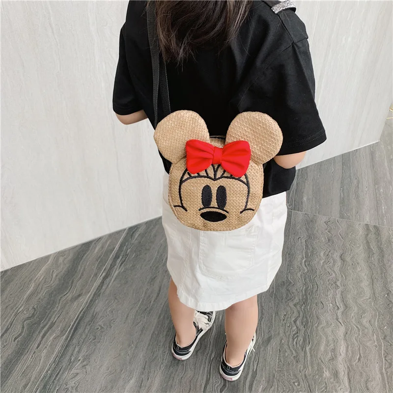 Disney minnie Детская сумка-мессенджер Маленькая девочка принцесса модная сумка на плечо женские сумки Микки Мальчик Детские кошельки