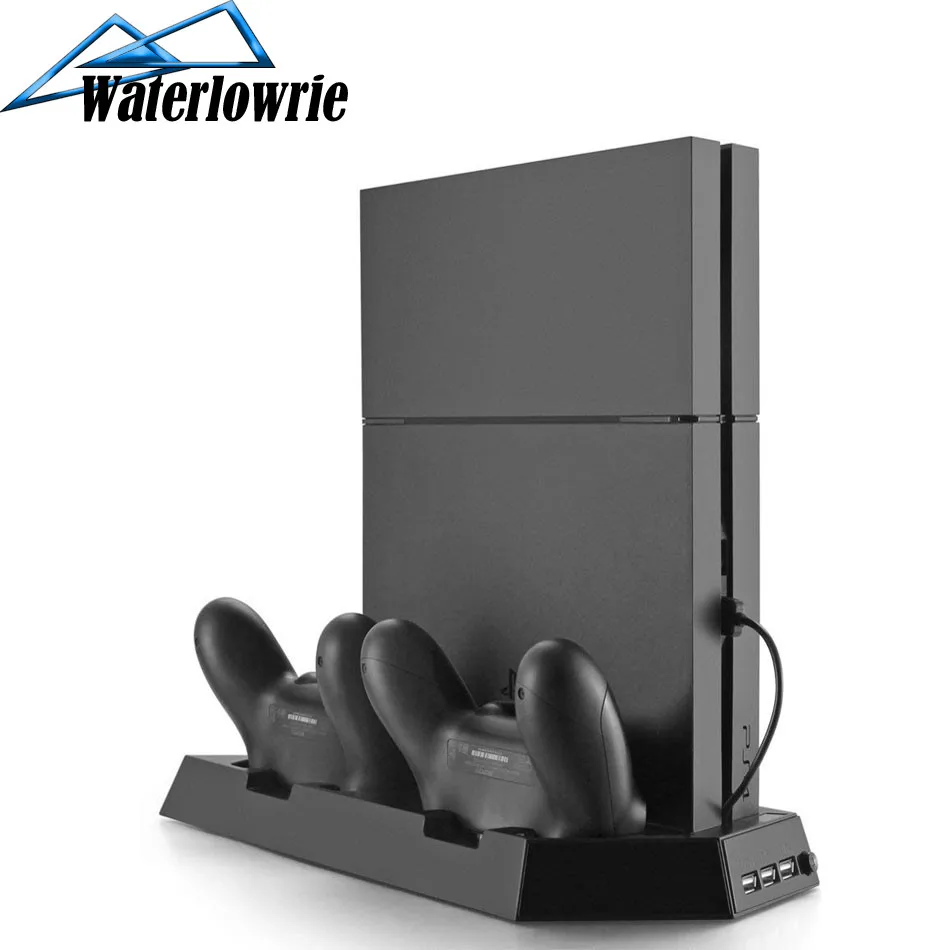 2 в 1 охлаждающий вентилятор для PS4 / Slim с двумя портами USB|Подставки и держатели| |