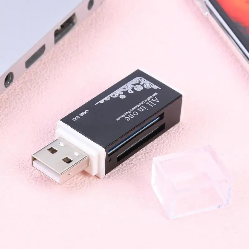 USB2.0 4 в 1 многофункциональный считыватель карт памяти для MS/TF/Micro MS/M2/карты памяти Plug and Play Windows 2000/XP/Vista или более поздней версии
